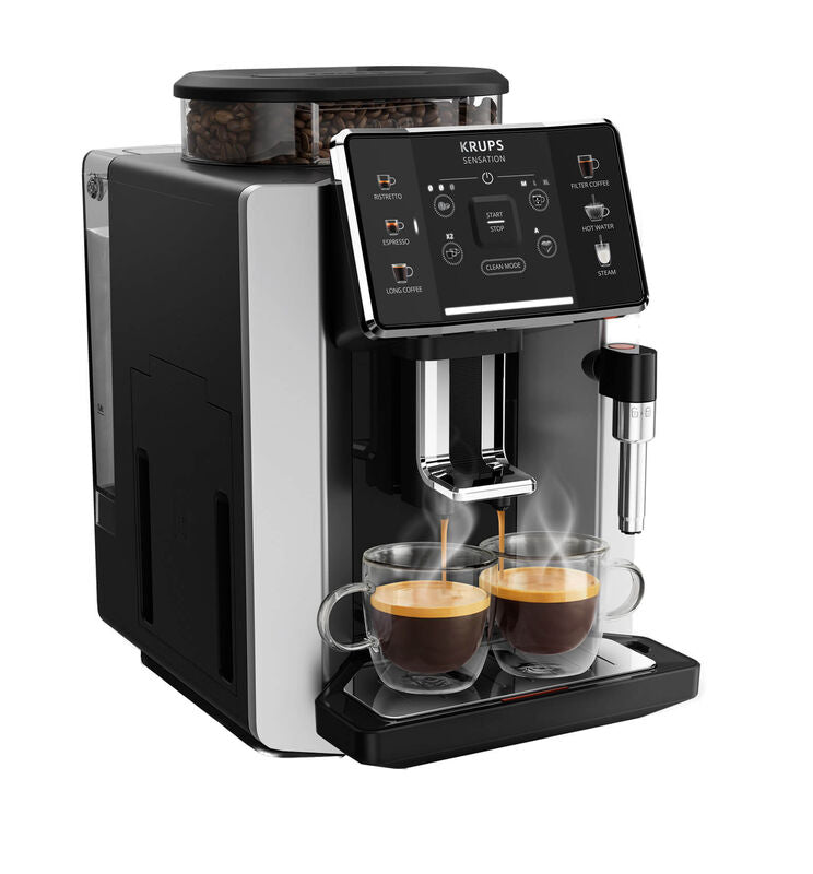 Krups Sensation C90, Fully Automatic Coffee Machine - Black, 1450W