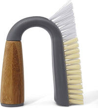 Load image into Gallery viewer, Full Circle Grunge Buster Tile &amp; Grout Brush - Bamboo, Grey
