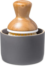 Load image into Gallery viewer, Full Circle Bubble Up Set Soap Dispenser &amp; Dish Brush Set - Bamboo
