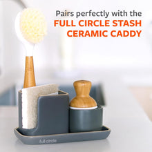 Load image into Gallery viewer, Full Circle Bubble Up Set Soap Dispenser &amp; Dish Brush Set - Bamboo
