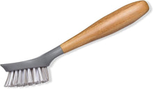 Load image into Gallery viewer, Full Circle Tenacious C Cast Iron Brush - Bamboo, Grey
