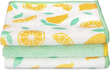 Load image into Gallery viewer, Full Circle Renew All-Purpose Recycled Microfiber Cloths - Set of 3, Citrus Print
