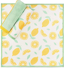 Load image into Gallery viewer, Full Circle Renew All-Purpose Recycled Microfiber Cloths - Set of 3, Citrus Print
