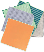 Load image into Gallery viewer, Full Circle Renew Functional Recycled Microfiber Cloths - Set of 5, Multicolor
