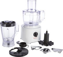Load image into Gallery viewer, Moulinex EasyForce Multifunctional Food Processor with 6 Attachments - 2.4 Liters, White
