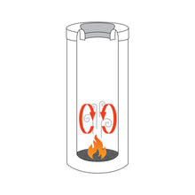 Load image into Gallery viewer, Brabantia Flame Guard Waste Paper Bin, Metal Inner Bucket, 30 Liters - Matt Steel
