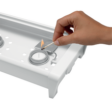 Load image into Gallery viewer, Brabantia Food Warmer - 2 Burners, White, inside burners.
