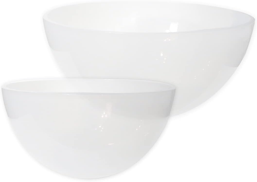 Gab Plastic Set of 2 Bowls, 19cm & 26cm - Clear