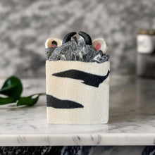 Load image into Gallery viewer, Sopo Handmade Zebra Soap, Cold Process for Face &amp; Body - 1 piece
