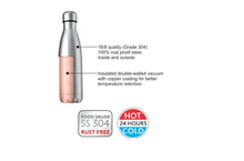 Load image into Gallery viewer, Borosil Vaccum Stainless Steel Bolt Bottle- 750ml
