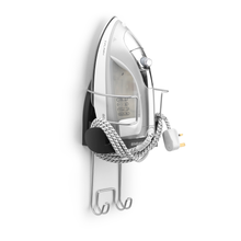 Load image into Gallery viewer, Brabantia Ironing Board Rack (Iron Store) - Cool Grey, product in use.

