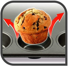 Load image into Gallery viewer, Tefal Easy Grip Bakeware Set of 3: Mini Muffins x 12, Baking Tray 29,5x41  &amp; Springform 25cm
