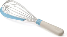 Load image into Gallery viewer, Joseph Joseph Whiskle 2-in-1 Whisk with Integrated Bowl Scraper Whisk and Scrape, Blue
