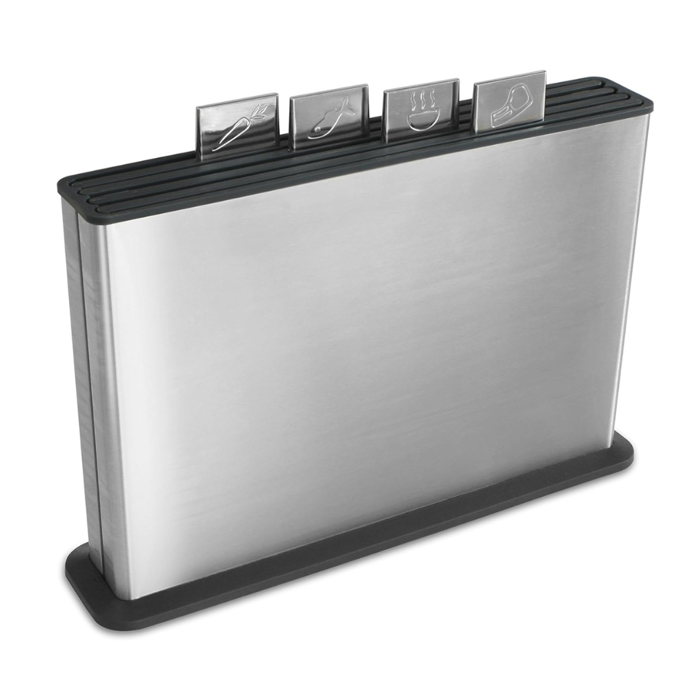 Joseph Joseph Index100 Chopping Board Set of 5, Stainless Steel & Plastic