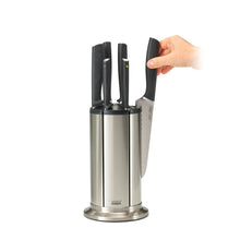 Load image into Gallery viewer, Joseph Joseph Elevate100 Knives Carousel Knife Set with Rotating Storage Stand - 7 Piece - Stainless Steel
