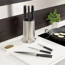 Load image into Gallery viewer, Joseph Joseph Elevate100 Knives Carousel Knife Set with Rotating Storage Stand - 7 Piece - Stainless Steel
