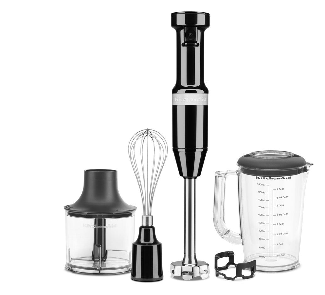 KitchenAid Hand Blender with Accessories - 180 Watts, Onyx Black