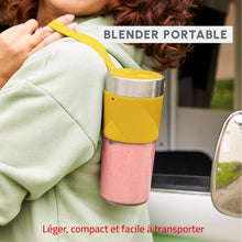 Load image into Gallery viewer, Moulinex LightMix Cordless Personal Blender, Yellow - 300ml
