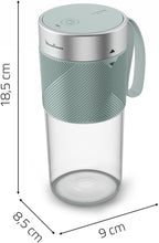 Load image into Gallery viewer, Moulinex LightMix Cordless Personal Blender, Blue - 300ml
