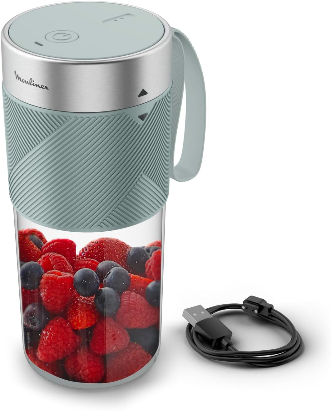 Moulinex LightMix Cordless Personal Blender, Blue - 300ml