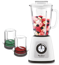 Load image into Gallery viewer, Moulinex Blendforce Glass Blender with Grinder &amp; Chopper - 1.75 Liters, 700W
