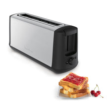 Load image into Gallery viewer, Moulinex Subito Toaster (Slim), 1 Slice - 1000W, Black/Chrome
