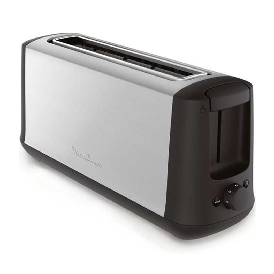 Moulinex Subito Toaster (Slim), 1 Slice - 1000W, Black/Chrome