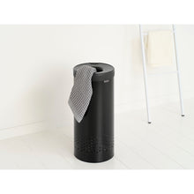 Load image into Gallery viewer, Brabantia Laundry Bin with Inner Removable Bag - 30 Liters, Matt Black

