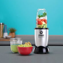 Load image into Gallery viewer, Magic Bullet Multi-Function High-Speed Blender, Mixer System with Nutrient Extractor, Smoothie Maker, Silver - 4 Piece Accessories, 400 Watts
