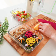 Load image into Gallery viewer, Lifestyle image of Glass Lock Airtight Rectangular Glass DUO Food Container - 920ml.
