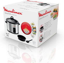 Load image into Gallery viewer, Moulinex Easy Cook Rice Cooker with Steam Basket - 1.8 Liters, 700W
