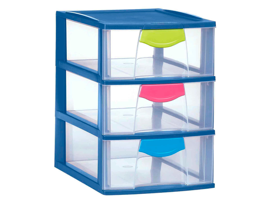 Allibert Magic Case Chest of 3 Drawers - 3 Liters, Blue