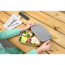 Load image into Gallery viewer, Brabantia Make &amp; Take Lunch Box with Divider - 2 Liters, Large, Matt Steel
