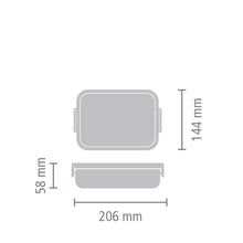 Load image into Gallery viewer, Brabantia Make &amp; Take Lunch Box - 1.1 Liters, Medium, Matt Steel
