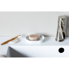 Load image into Gallery viewer, Lifestyle image of Brabantia MindSet Soap Dish - Mineral Fresh White.
