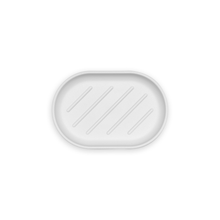 Load image into Gallery viewer, Brabantia MindSet Soap Dish - Mineral Fresh White, top view.

