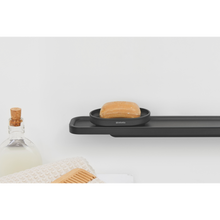 Load image into Gallery viewer, Lifestyle image of Brabantia MindSet Soap Dish - Mineral Infinite Grey.
