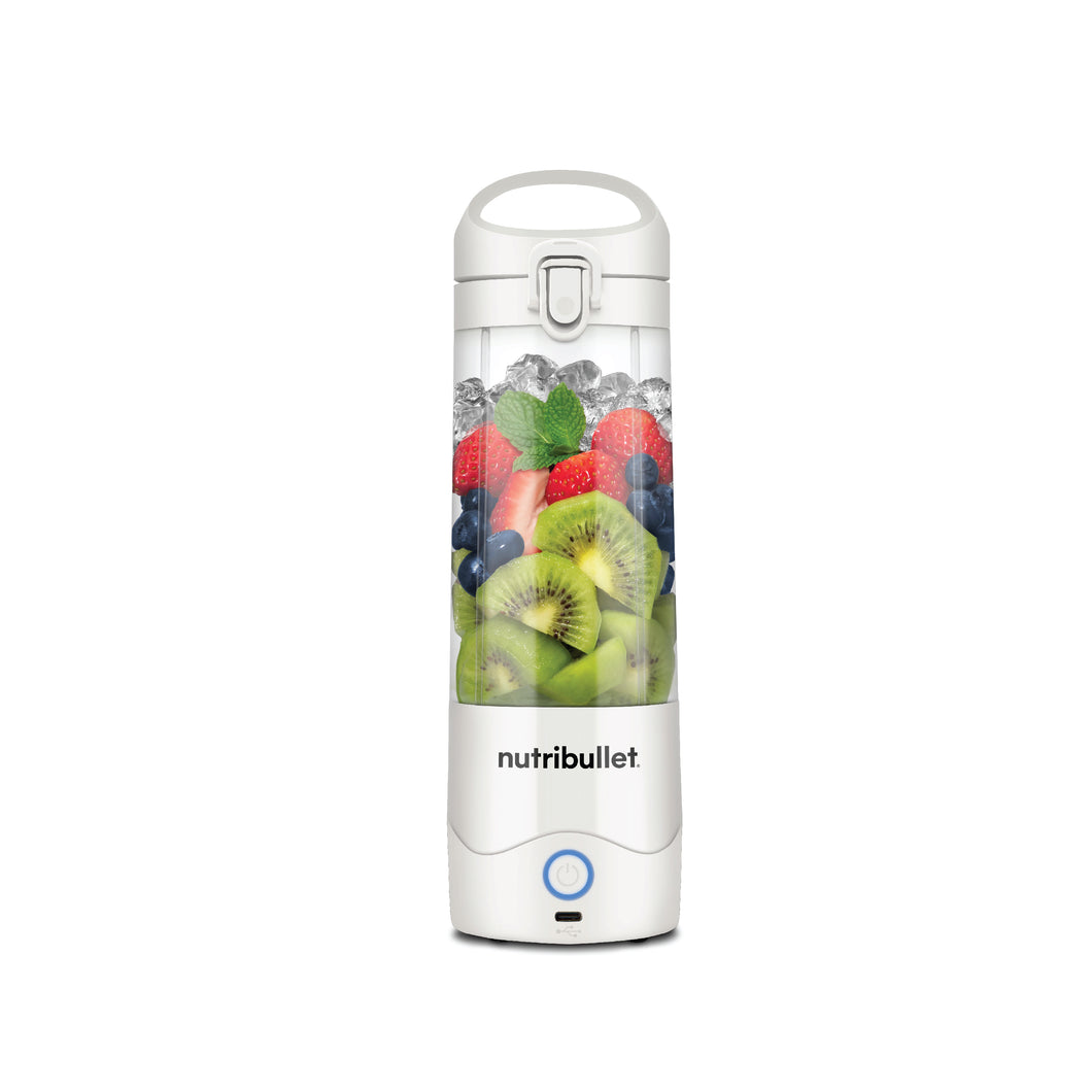 Nutribullet Portable Blender with Handled Sip Lid, 475mL - 100W, White