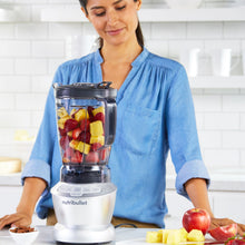 Load image into Gallery viewer, Nutribullet Full Size Blender + Combo , Multi-Function High Speed Blender, Mixer System with Nutrient Extractor, Smoothie Maker, Silver - 9 Piece Accessories, 1200 Watts
