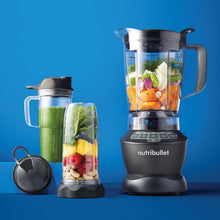 Load image into Gallery viewer, NutriBullet Full Size Blender Combo, 9 Piece Set, Multi-Function High Speed Blender, Mixer System With Nutrient Extractor, Smoothie Maker - 1200W, Dark Grey
