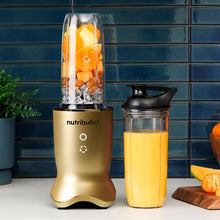 Load image into Gallery viewer, Nutribullet Ultra High-Speed Blender, Multi-Functional, Tritan Renew Cups, Rapid Extractor Blades, 900 mL+ 700 mL - 1200W, Brass
