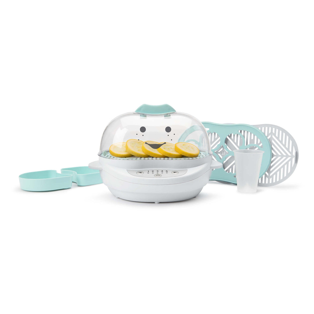 Nutribullet Baby, Turbo Steamer Sterilizes Baby Bottles, Pacifiers, Utensils and Toys, Egg Cooker, Blue - 6pc Accessories, 420 Watts
