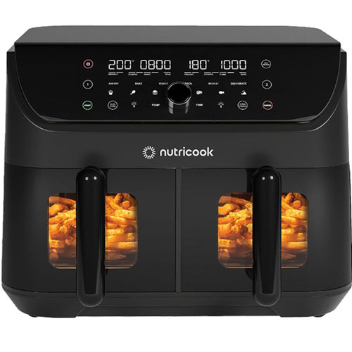 Nutricook Air Fryer Duo Vision with Clear Window for Easy Viewing - 8.5L, 2400W.