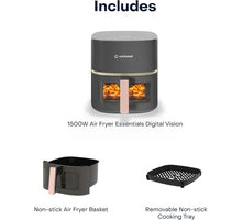 Load image into Gallery viewer, Nutricook Air Fryer Essentials Vision - Digital, 5.2 Liters - 1500W
