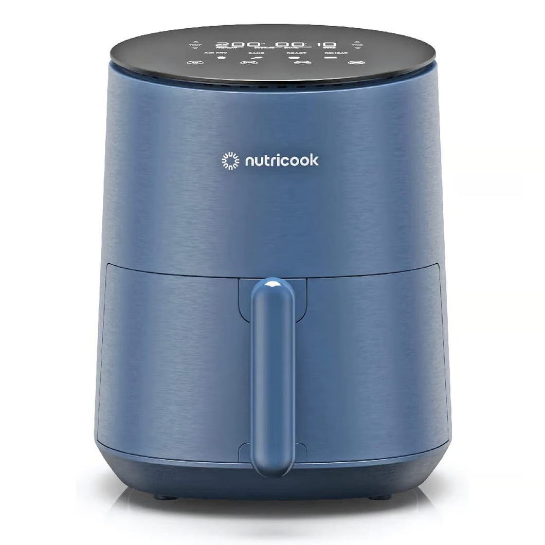 Nutricook Air Fryer Mini 2, 8 Preset Functions with Preheat Function, Digital Display, 3.3L - Bleu - 1500W.