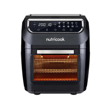 Load image into Gallery viewer, Nutricook Air Fryer Oven, Digital/One Touch Control Panel Display, 8 Preset Programs, Black - 12 Liters, 1800 Watts
