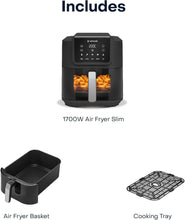 Load image into Gallery viewer, Nutricook Air Fryer Slim, 5 Main Programs - Air Fry, Bake, Roast, Reheat, Dehydrate - 5 Liters, 1700W
