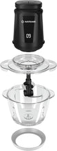 Load image into Gallery viewer, Nutricook Choppi XL Glass Chopper And Mincer, 500W - 1.2 Liters, parts.
