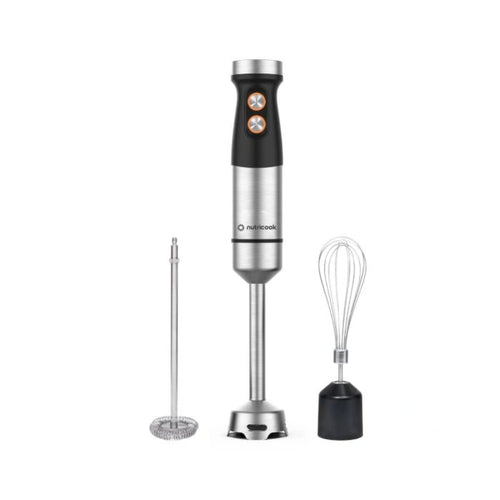 Nutricook Handi Immersion Blender, 500ML + 700ML, Black/Stainless Steel. - 1200W.