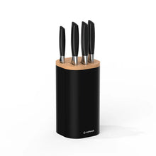 Load image into Gallery viewer, Nutricook Everyday 5-Piece Knife Set with Knife Holder - Black
